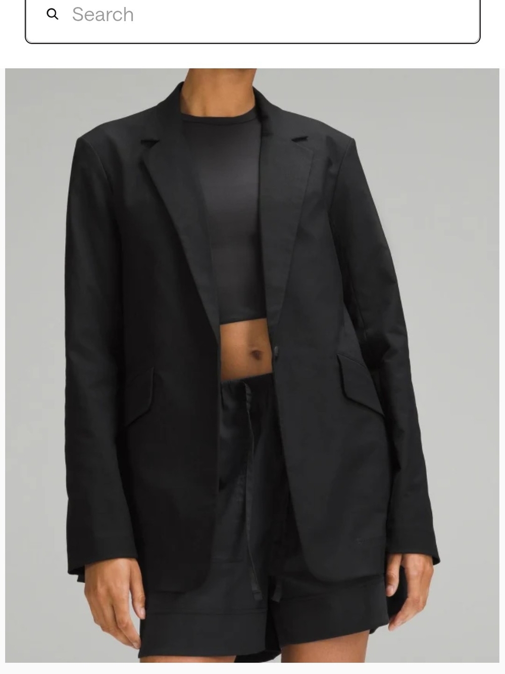 lululemon athletica Black Tailored Women's Blazer Jacket